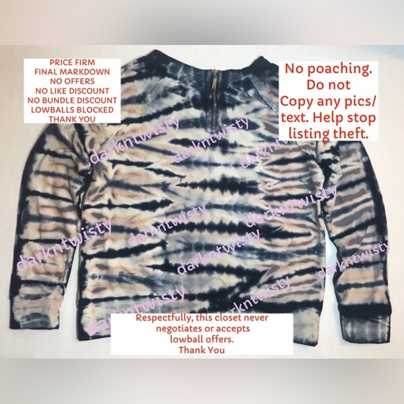 YFB NWOT LS tie dye sweatshirt Med So Soft! - Picture 2 of 12